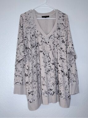 Jane + Delancey Snake Print V-Neck Waffle Knit Long Sleeve Boho Top 3X